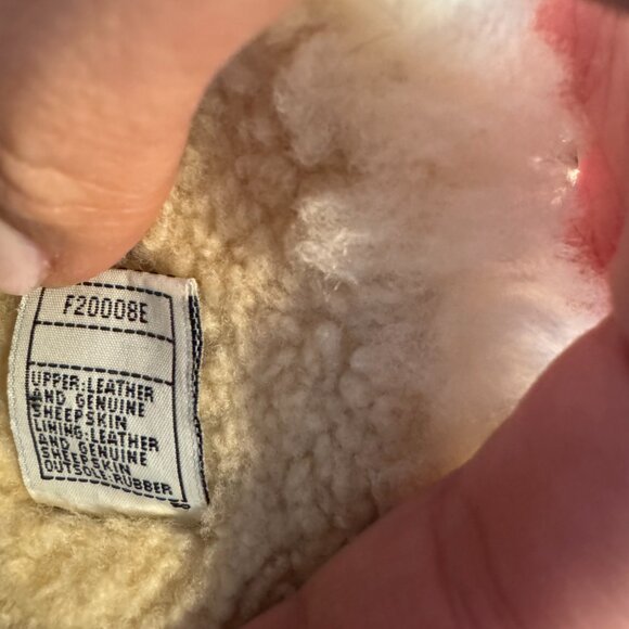 UGG Australia Sheepskin Leather Calf Chestnut Boots US Size 6 - Picture 8 of 9